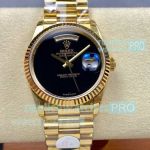 Luxury Watch - AAA Replica Rolex Day-Date Black Dial Gold Stainless Steel 36mm 